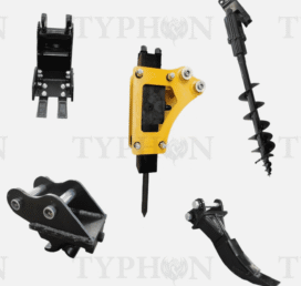 5-in-1 0.8-2 Ton Excavator Attachments Quick Coupler Bucket Ripper Auger Hammer