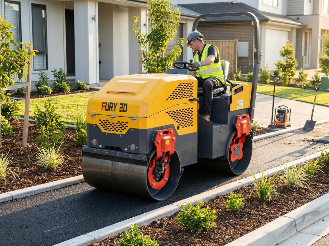 Mini road roller