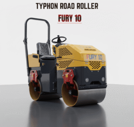 TYPHON Fury 10 Mini Road Roller 1Ton Hydraulic oil B&S 13.5hp gas USA air-cooled