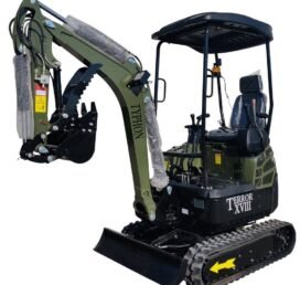 2025 4000 lb Typhon Terror XVIII Mini Excavator Rubber Track with Kubota Diesel Engine USA