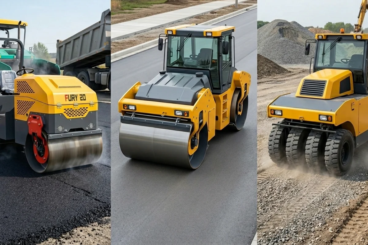 Types of Road Rollers Explained: Vibratory, Static, and Pneumatic