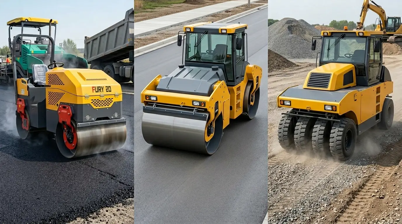 Types of Road Rollers Explained: Vibratory, Static, and Pneumatic