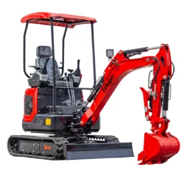 3800lbs TYRANT 17 Diesel Mini Excavator Kubota D902 Engine Side Swing w 12 attachments