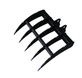 Mini Excavator Attachment Rake 22" Wide TYPHON Attachments For 2-3.5 ton Diggers For TERROR X2 PRO