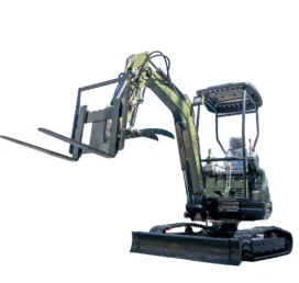 Pallet Fork Attachment Adjustable Stabilizer Bar USA for TERROR XXV and other 2.1-3 Ton Mini Excavators