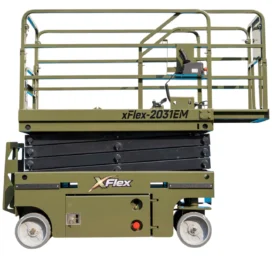 TYPHON xFLEX-2031EM 1.2 Ton Electric Mini Scissor Lift with 20ft Max Platform Height and 19.7" Platform Extend