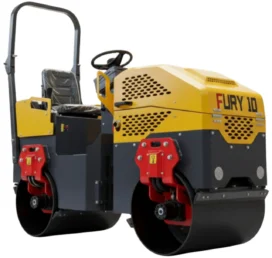 TYPHON Fury 10 Mini Road Roller 1Ton Hydraulic oil B&S 13.5hp gas USA air-cooled