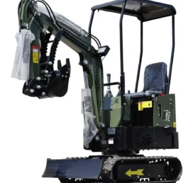 TYPHON TERROR X STORM Mini Excavator – 1 Ton Trench Digger with Canopy, Hydraulic Thumb Clip, Bucket USA