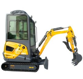 TYPHON TERROR XVII PRO Prestige Edition Mini Excavator 4000LB Kubota D902 Diesel, Enclosed Cab with AC/Heat, Hydraulic Thumb