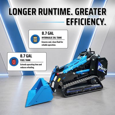 Brand New TYPHON STOMP V900 Mini Track Loader Kubota D1105 25HP Diesel Stand-On Skid Steer EPA / EU Stage V - Image 7