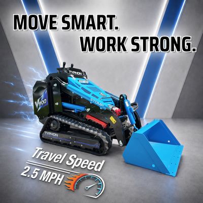 Brand New TYPHON STOMP V900 Mini Track Loader Kubota D1105 25HP Diesel Stand-On Skid Steer EPA / EU Stage V - Image 6