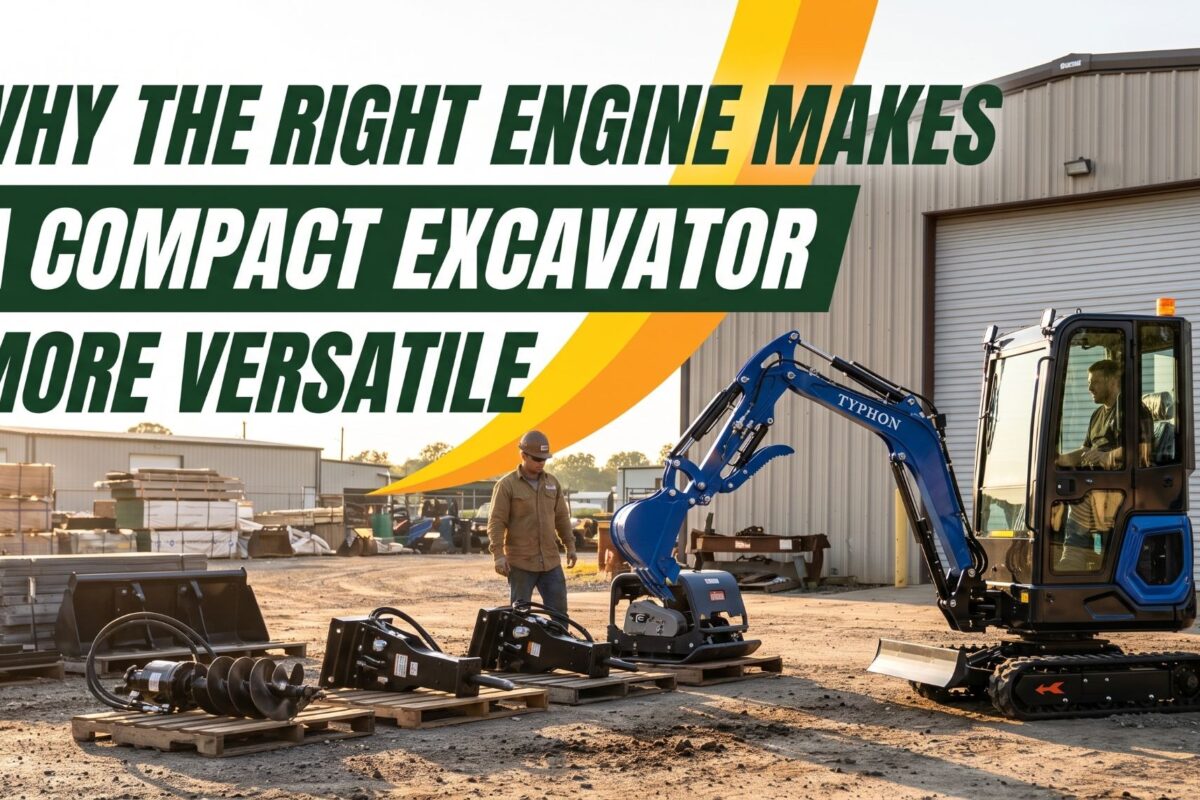 Why the Right Engine Makes a Compact Excavator More Versatile