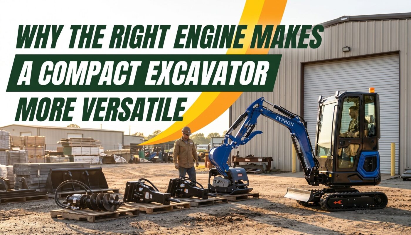 Why the Right Engine Makes a Compact Excavator More Versatile Why the Right Engine Makes a Compact Excavator More Versatile