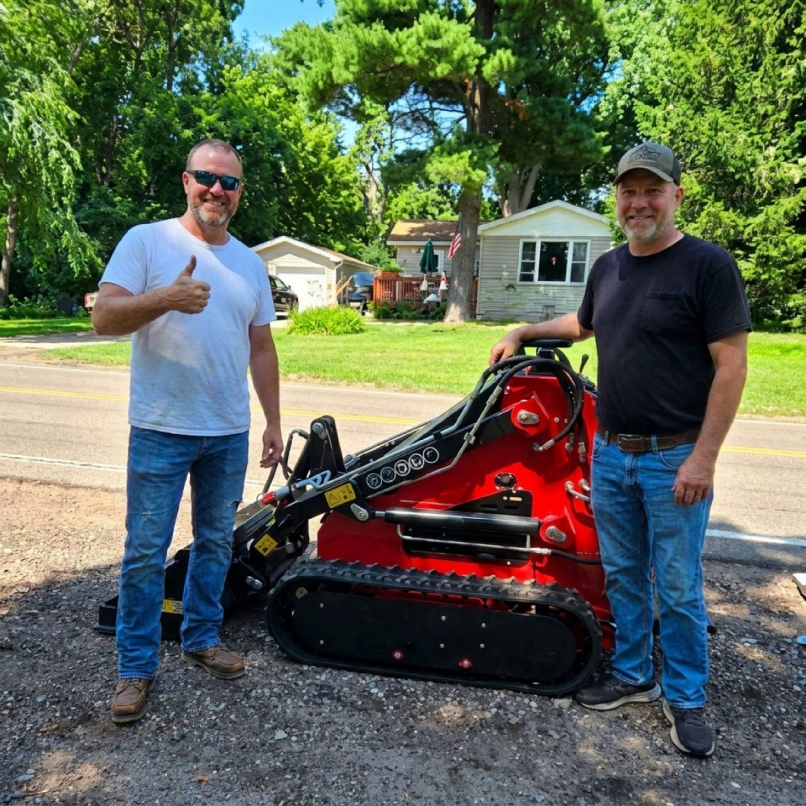 Skid steer loader delivered to customer