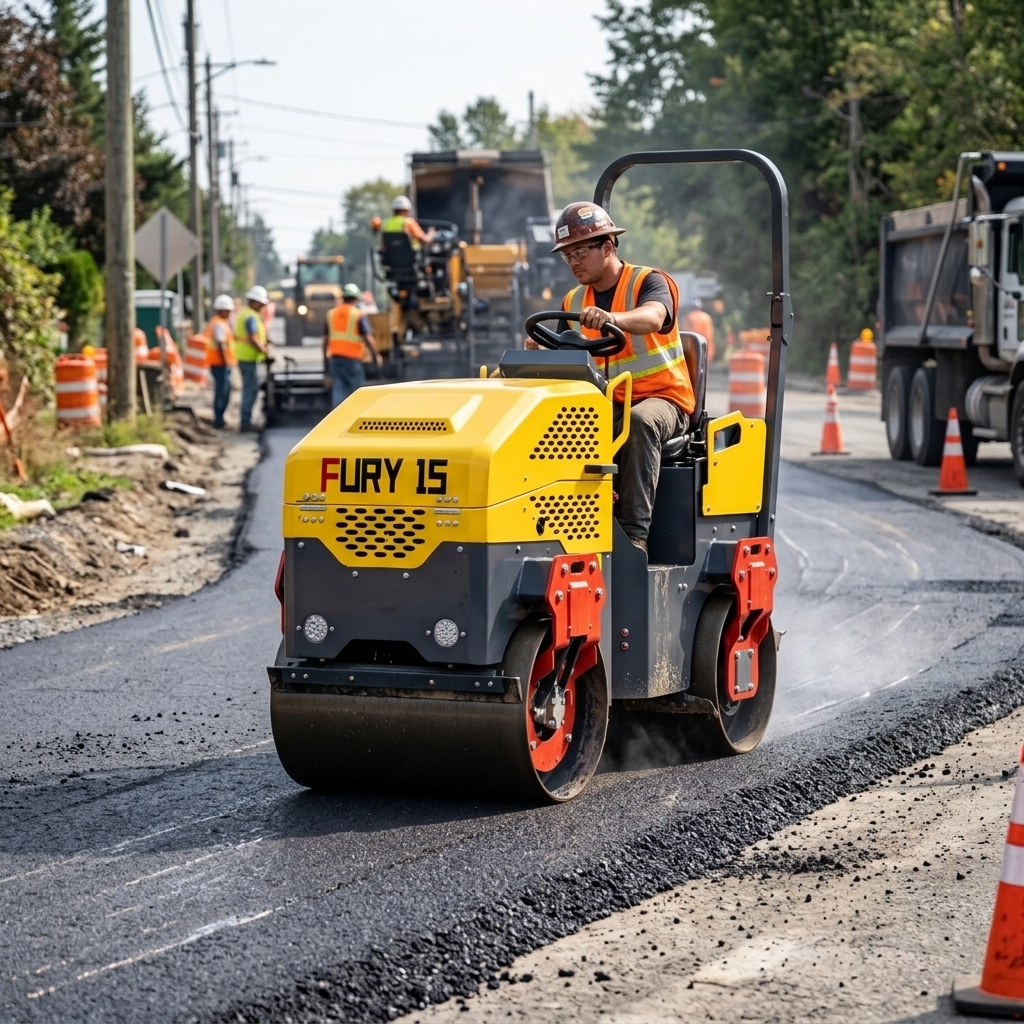 Road roller maintenance